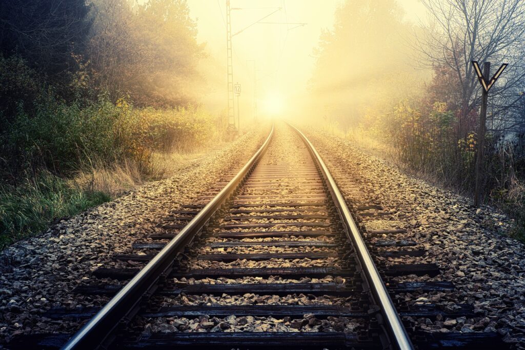 hope, sunbeam, rails